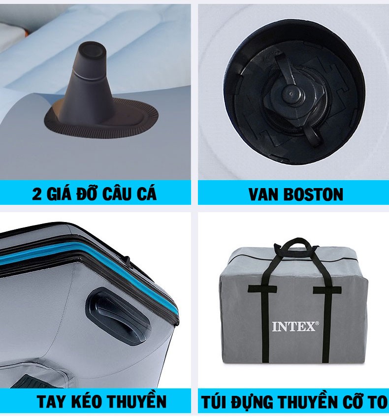 Thuyền bơm hơi INTEX 68376 - Thuyền Mariner 4 người
