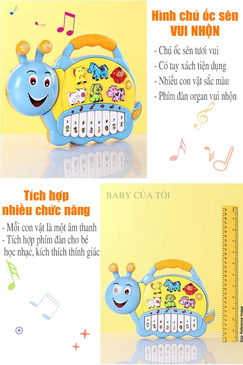 Đồ chơi đàn âm nhạc ốc sên vui nhộn BBT Global 855-4A