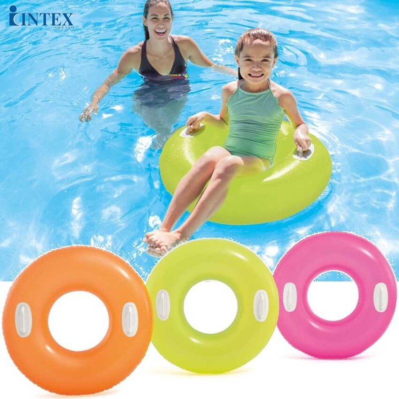 Phao bơi tròn 76cm có tay cầm INTEX 59258