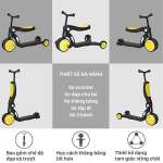 Xe trượt scooter đa năng 5 trong 1 cho bé BBT GLOBAL SK1310