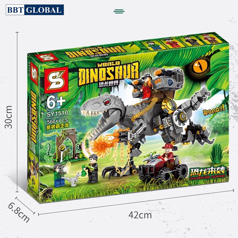 Đồ chơi xếp hình khủng long máy Mecha Gorgila 560 chi tiết 205036