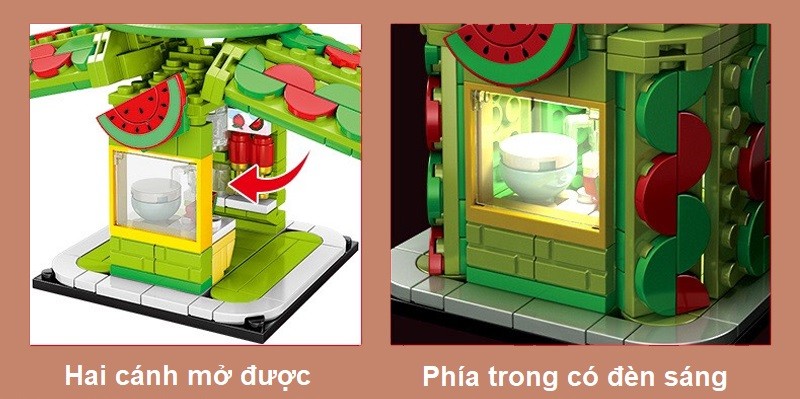 Đồ chơi xếp hình ngôi nhà trái cây 336 chi tiết 5218