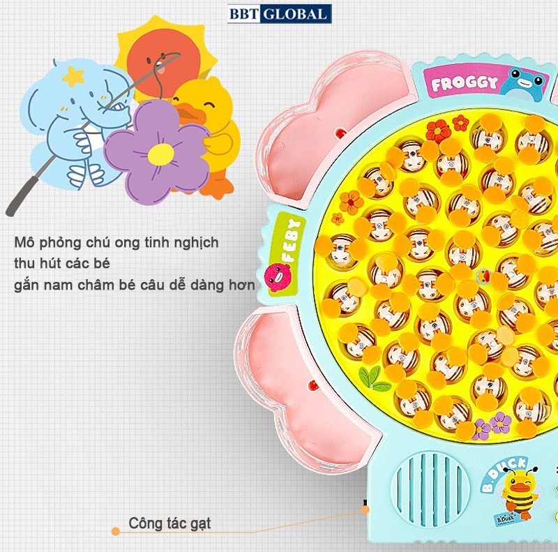 Bộ đồ chơi câu cá nam châm 42 chi tiết có nhạc 685-20M
