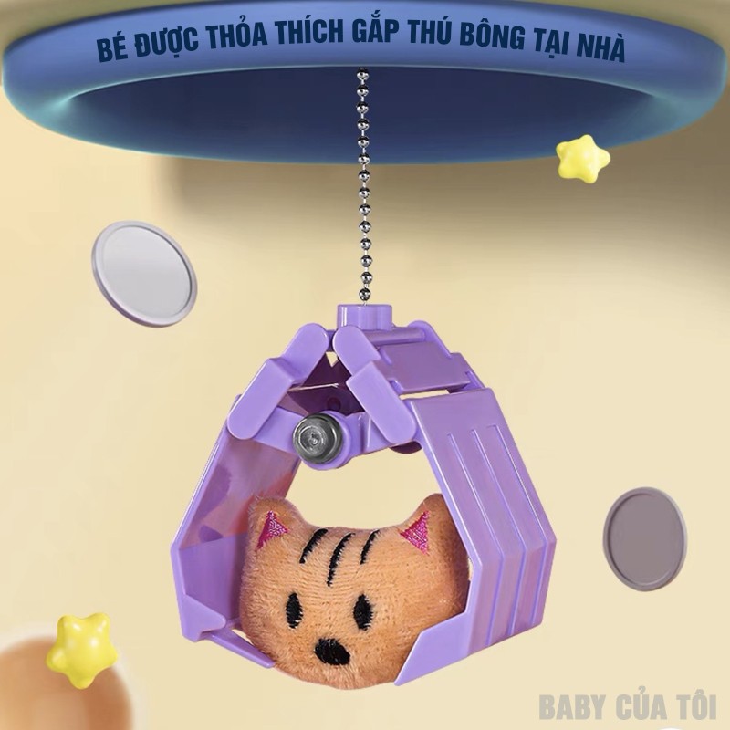 Máy gắp thú bông cho bé tại nhà 8897 (Tặng 20xu, 5gấu, 5bóng)