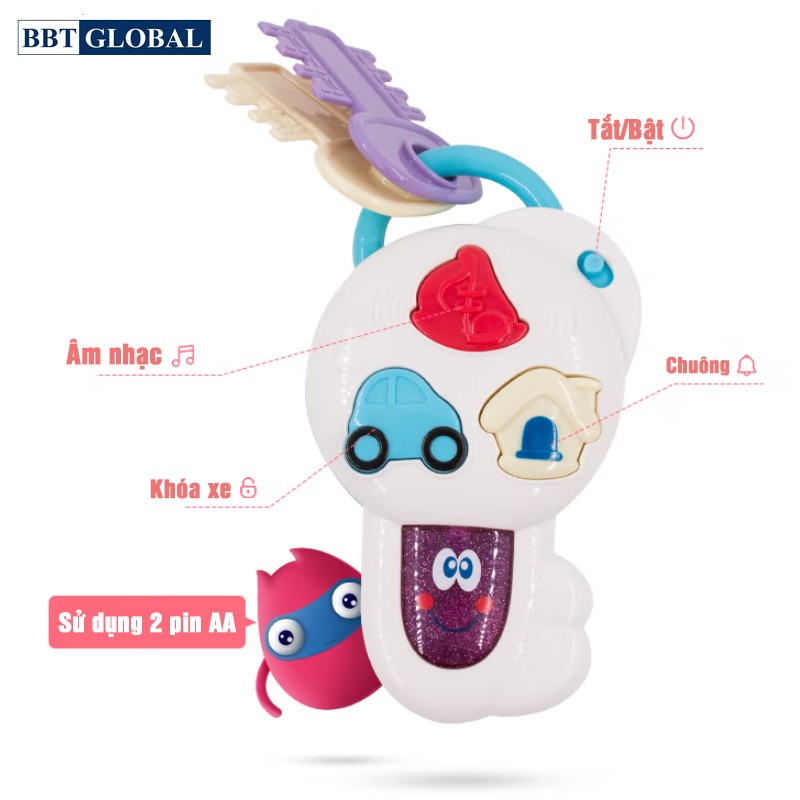 Đồ chơi vô lăng có đèn và nhạc cho bé 999-120B