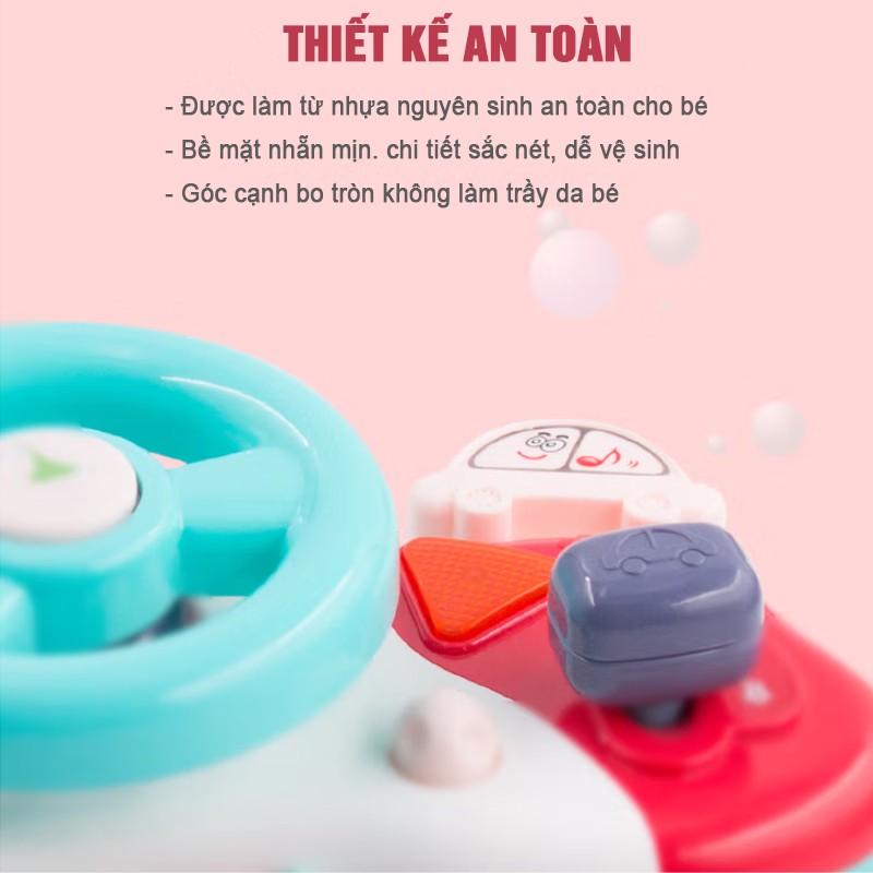 Đồ chơi vô lăng có đèn và nhạc cho bé 999-120B