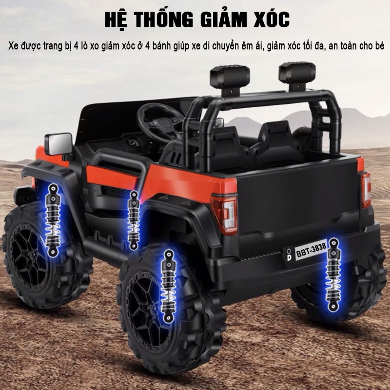 Xe ô tô điện trẻ em địa hình cỡ lớn siêu HOT BBT-3838