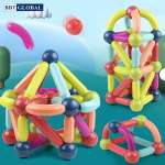 Đồ chơi xếp hình nam châm 130 chi tiết kèm hộp đựng 706-130