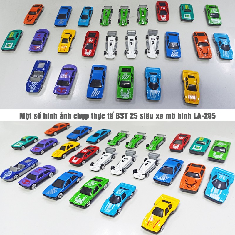 Bộ sưu tập 25 siêu xe mô hình kim loại cho bé LA-295