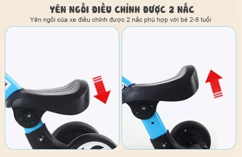 Xe đạp 3 bánh đa năng 3in1 cho bé BBT Global Q520