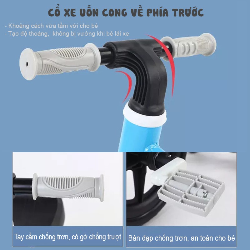 Xe đạp 3 bánh đa năng 3in1 cho bé BBT Global Q520