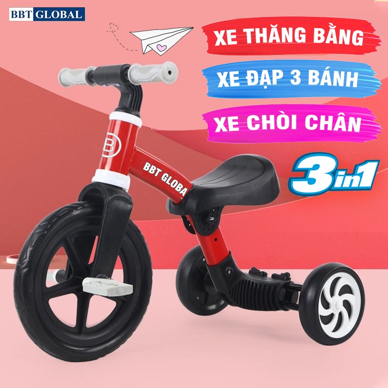 Xe đạp 3 bánh đa năng 3in1 cho bé BBT Global Q520