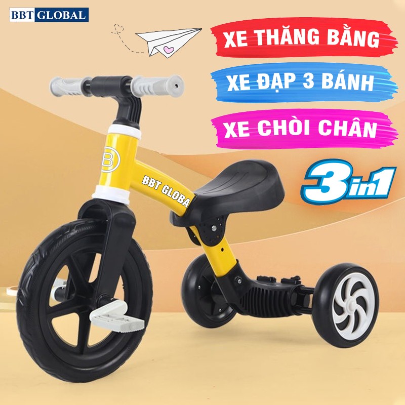 Xe đạp 3 bánh đa năng 3in1 cho bé BBT Global Q520
