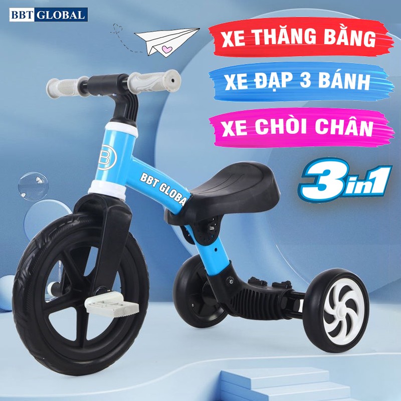 Xe đạp 3 bánh đa năng 3in1 cho bé BBT Global Q520