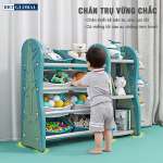 Giá kệ để đồ chơi và đồ dùng cho bé BBT Global xanh dương SH9603