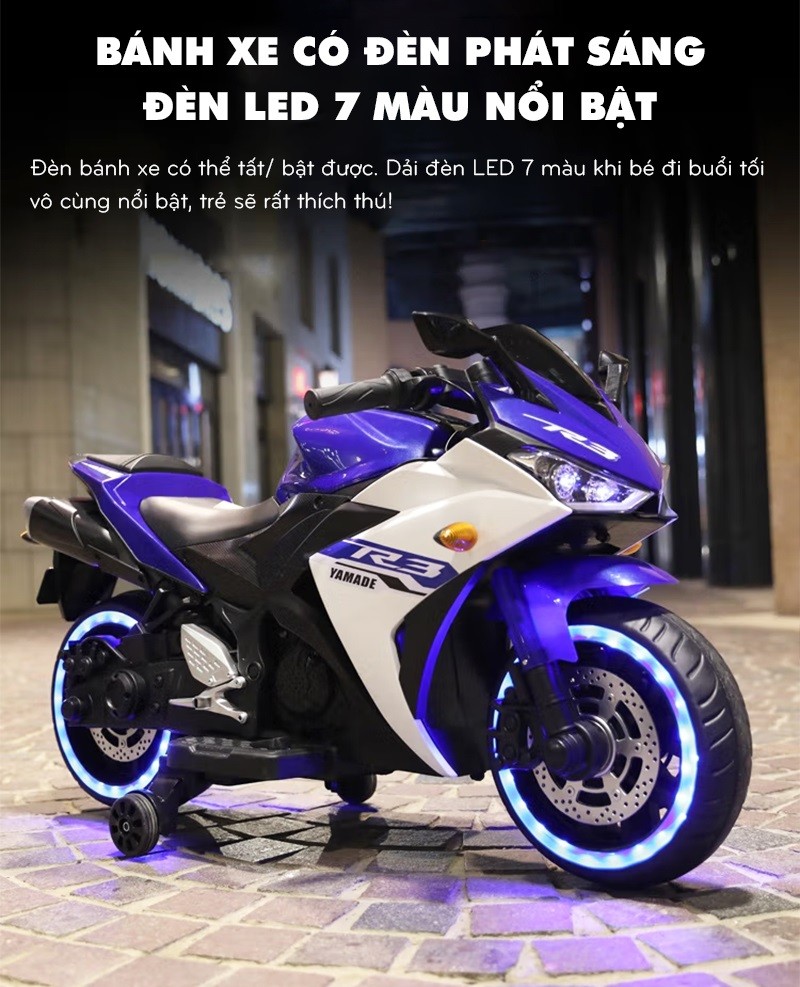 Xe máy điện trẻ em phân khối lớn DUCATI R3 CỠ LỚN BBT-3000