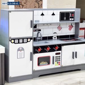 Đồ chơi nấu ăn gỗ cao cấp có đèn và âm thanh MSN22006