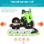 Giày trượt patin Cougar 4 bánh phát sáng MZS835LQS