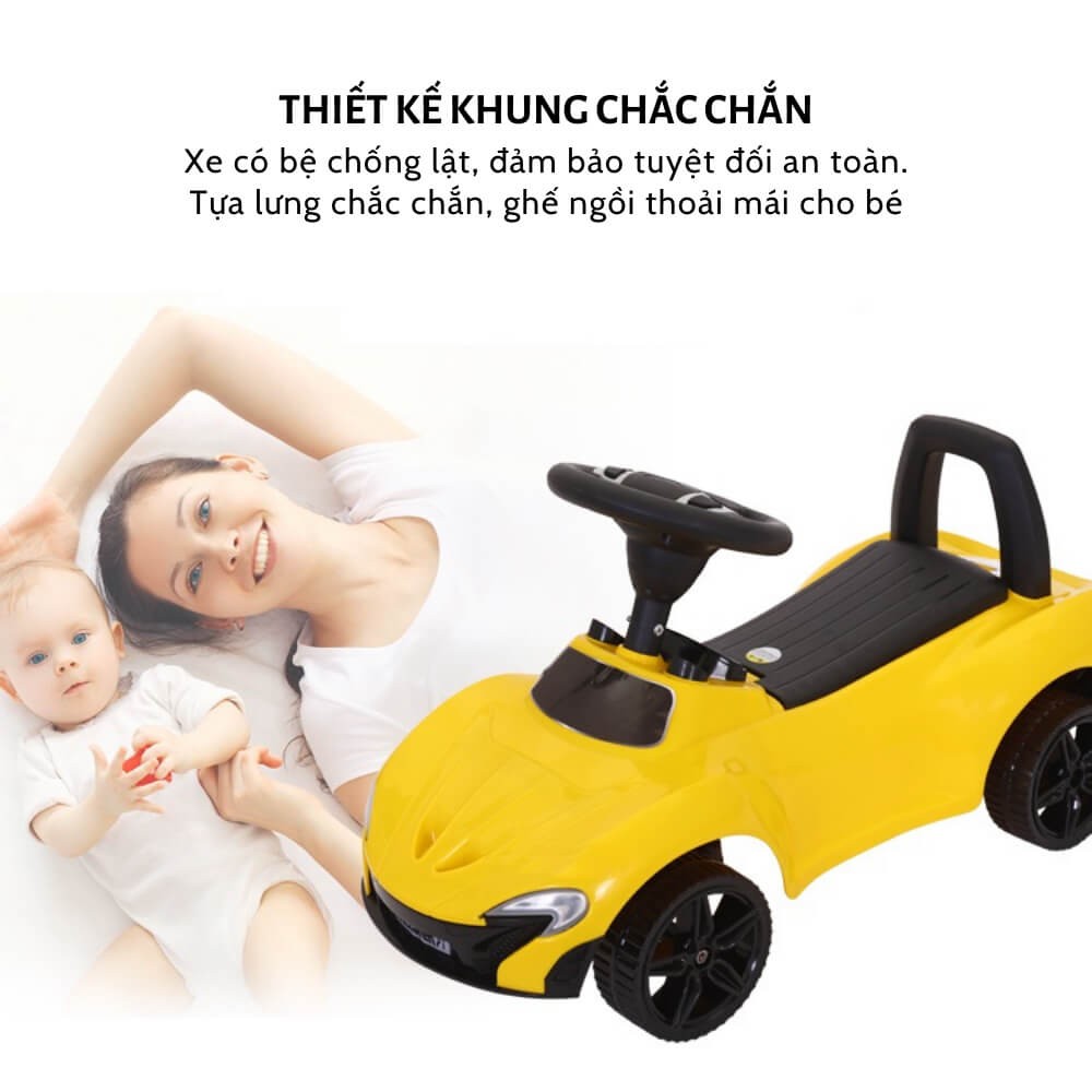 Xe chòi chân ô tô Mecerdes có nhạc cho bé SW001