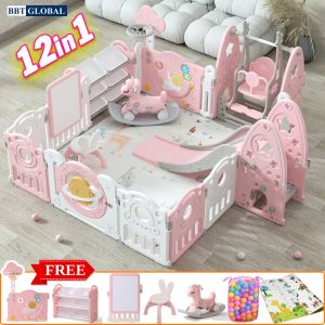 Combo quây bóng phi hành gia 12in1 BBT GLobal hồng YK02