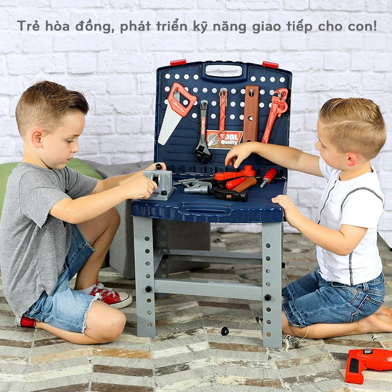 Bồ đồ chơi sửa chữa va li xách cho bé trai 008-21