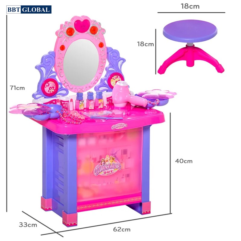 Bộ bàn trang điểm có tủ kệ 008-60