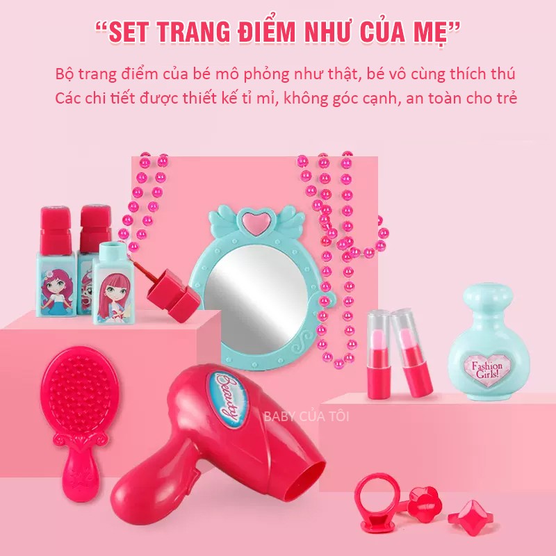 Đồ chơi túi xách trang điểm cho bé 008-933A
