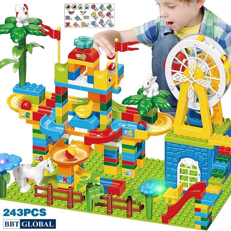 Đồ chơi xếp hình nông trại thả bóng vui nhộn 243 chi tiết 6688-124A