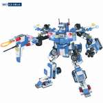 Đồ chơi xếp hình siêu nhân, Robot, xe cảnh sát 8in1 825 chi tiết LX.A320