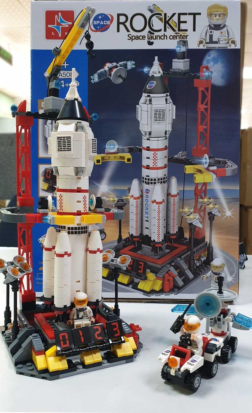 Đồ chơi xếp hình tên lửa ROCKET 564 chi tiết LX.A508