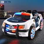 Ô tô điện trẻ em cảnh sát xanh trắng BBT Global US911A