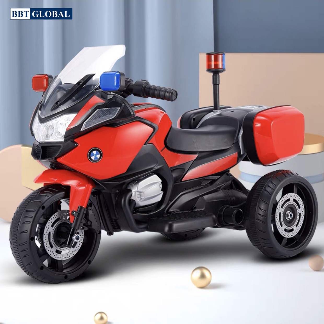 Xe máy điện trẻ em cảnh sát BBT-8118C