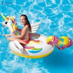 Phao bơi ngựa thần khổng lồ sắc màu INTEX 57561