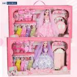 Búp bê thời trang thay đồ váy cưới cỡ lớn hộp dài 62cm W6604C