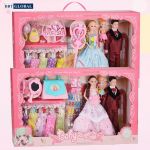 Búp bê thời trang thay đồ cỡ lớn hộp dài 62cm gia đình W6604D