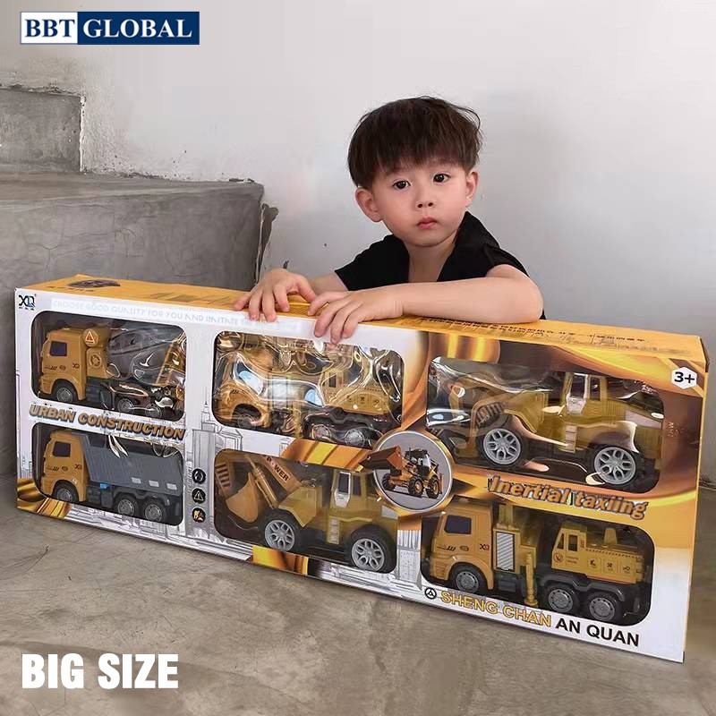 Bộ 6 xe công trình cỡ lớn cho bé XLQ-6C