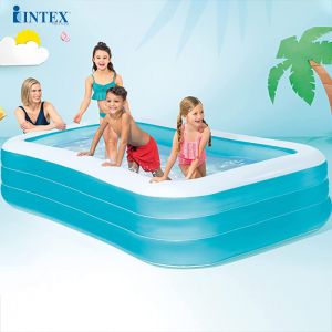 Hồ bơi phao chữ nhật 3 tầng cỡ lớn 3m05 INTEX 58484