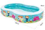 Bể bơi phao bãi biển xanh 2m62 INTEX 56490 (262*160cm)