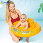 Phao bơi chống lật cho bé dưới 1 tuổi, 2 vòng bơm hơi có tựa lưng INTEX 56585