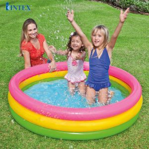 Hồ bơi phao cầu vồng 3 tầng 1m47 INTEX 57422