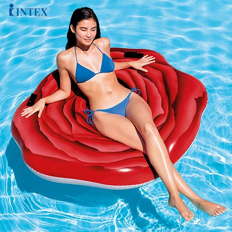 Phao bơi Hoa Hồng Đỏ khổng lồ INTEX 58783
