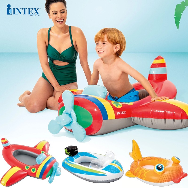 Phao bơi phi thuyền, cá và ô tô INTEX 59380
