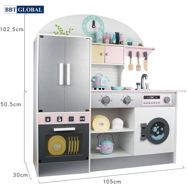 Bộ đồ chơi nấu ăn gỗ cao cấp Cỡ Đại nhiều chức năng MSN19033