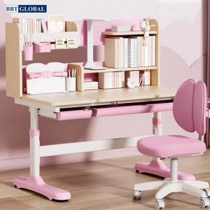 Bộ bàn ghế chống gù chống cận BBT Global hồng BB204-H