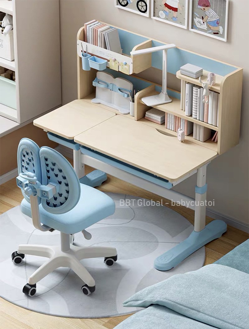 Bộ bàn ghế chống gù chống cận BBT Global hồng BB204-H