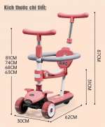 Xe trượt scooter 3in1 cho bé có tay đẩy SK1311