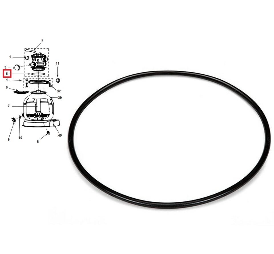 Phụ kiện INTEX 11379 vòng đệm cổ máy lọc nước