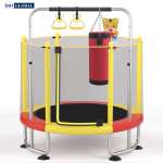 Bạt nhún nhảy Trampoline kết hợp nhà bóng, đu xà đơn, bóng rổ KT213-140