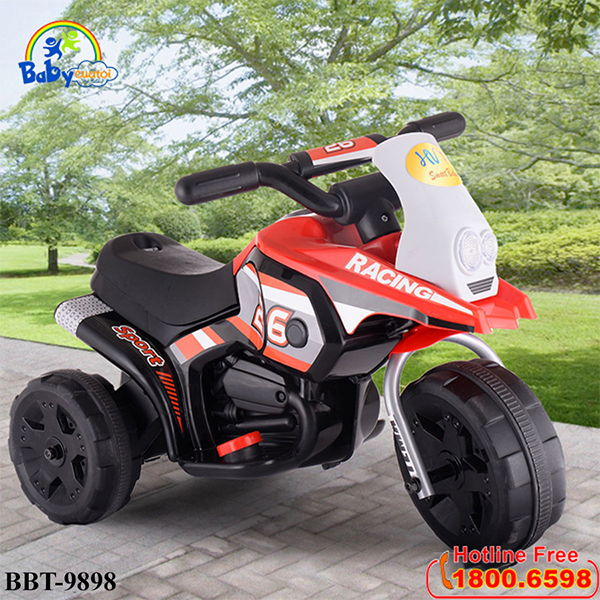 Xe chòi chân dáng xe máy màu đỏ BBT-9898D