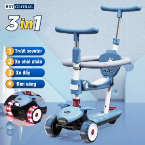 Xe trượt scooter 3in1 cho bé có tay đẩy SK1311